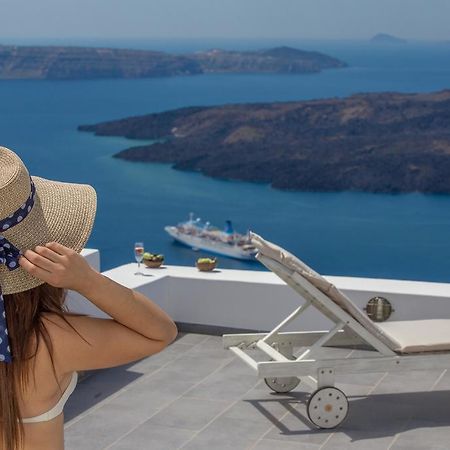 Karpimo Horizon - Caldera View With Private Hot Tub Villa Firostefani Exterior photo