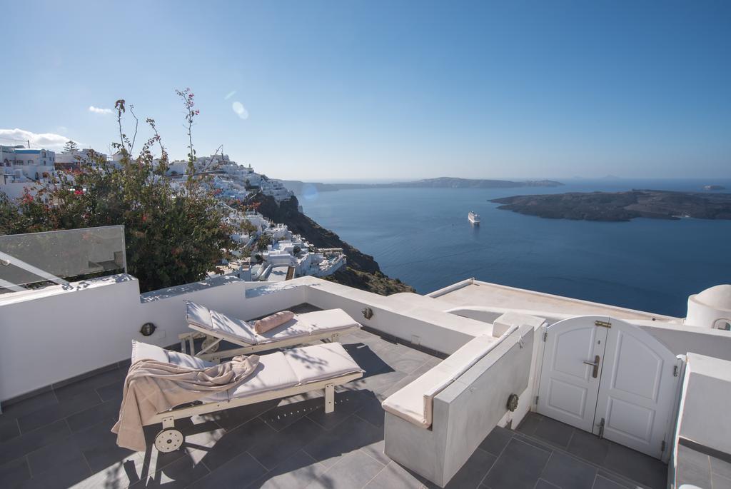 Karpimo Horizon - Caldera View With Private Hot Tub Villa Firostefani Exterior photo