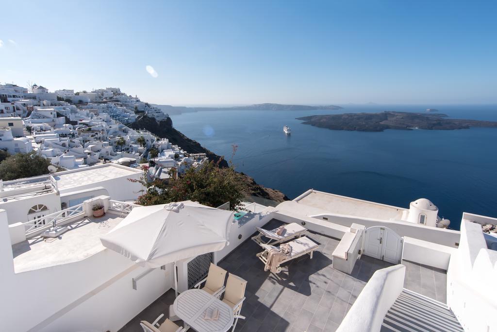 Karpimo Horizon - Caldera View With Private Hot Tub Villa Firostefani Exterior photo