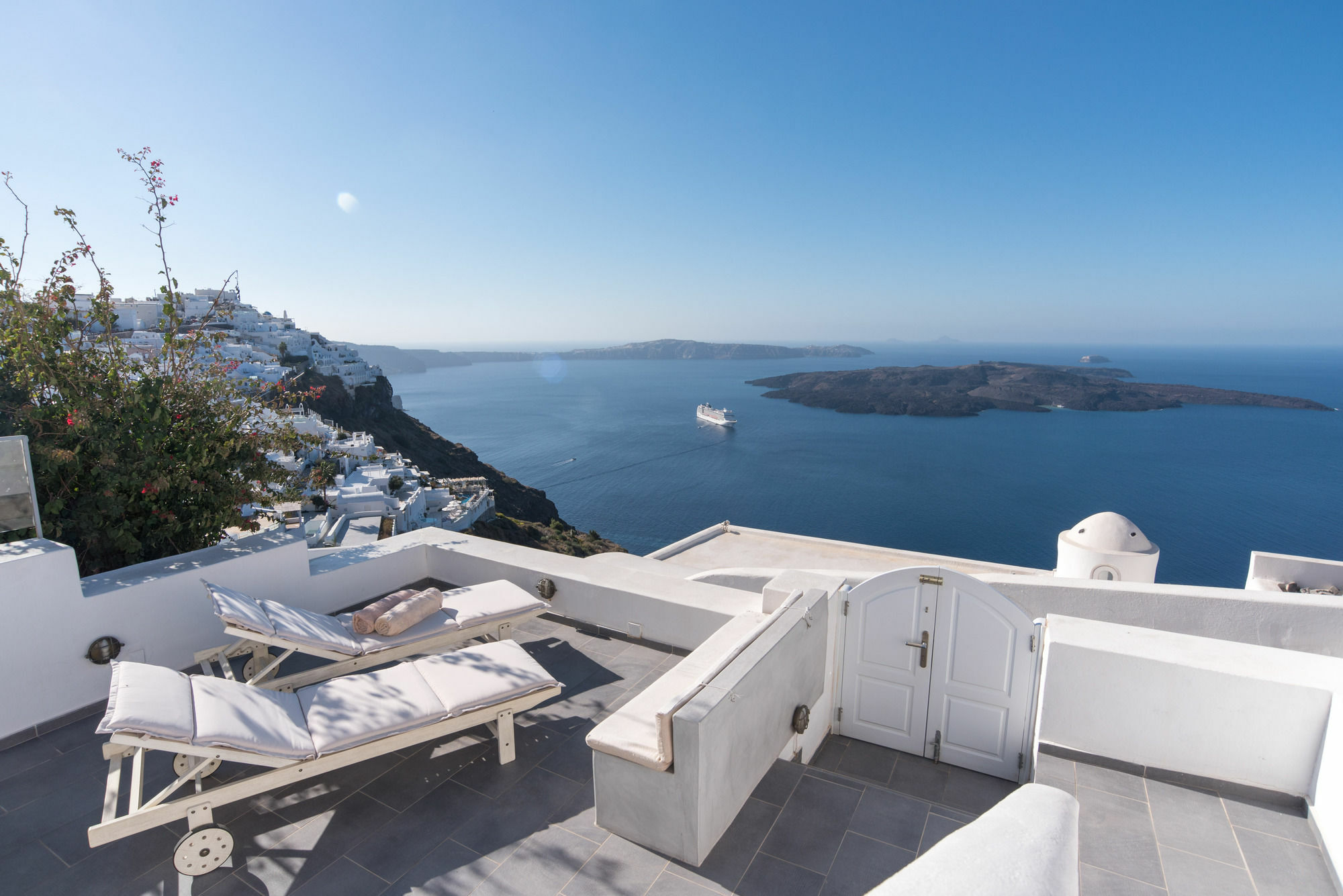 Karpimo Horizon - Caldera View With Private Hot Tub Villa Firostefani Exterior photo